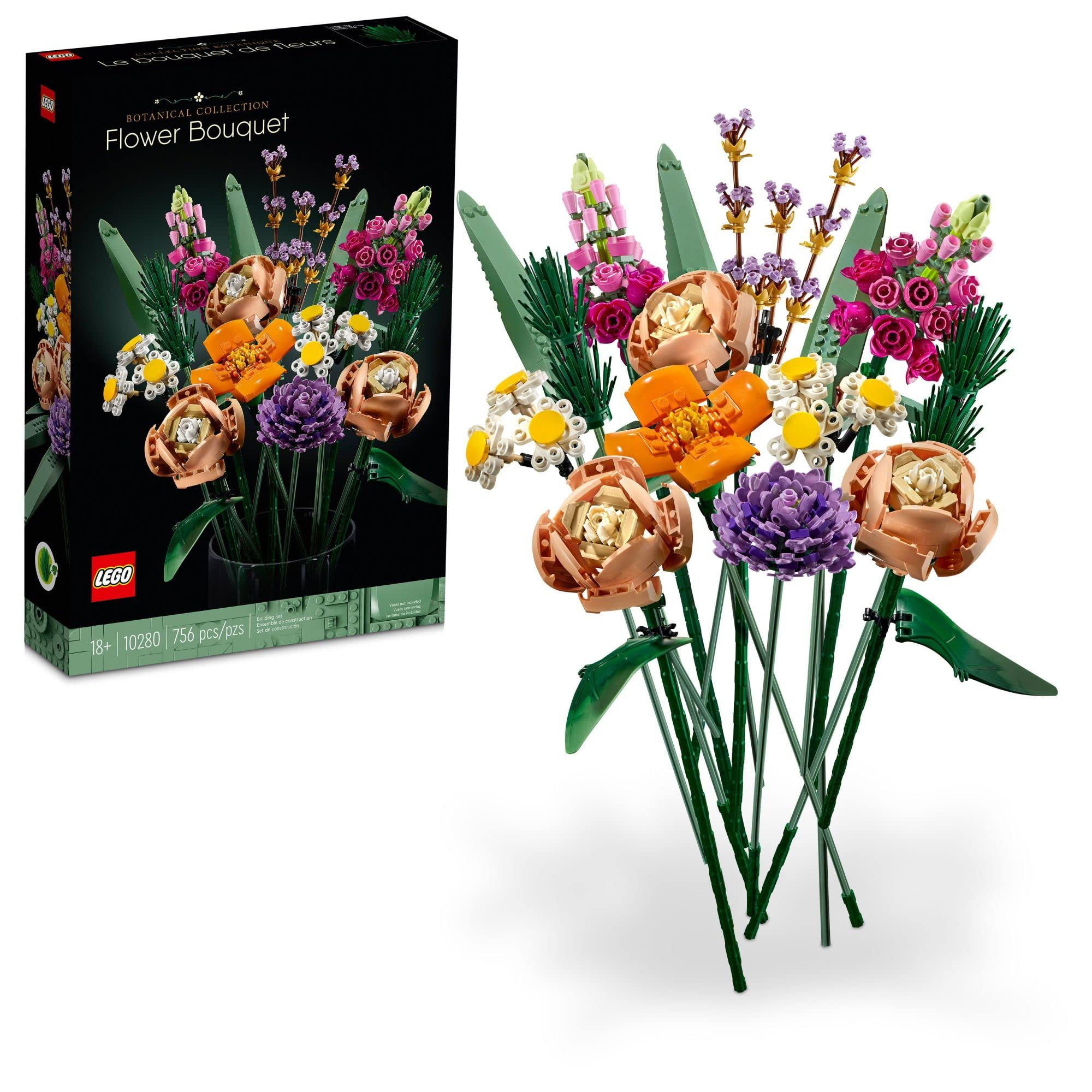 LEGO Botanicals Flower Bouquet Building Set - Artificial Flowers for Decoration for Home and Disp... | Amazon (US)