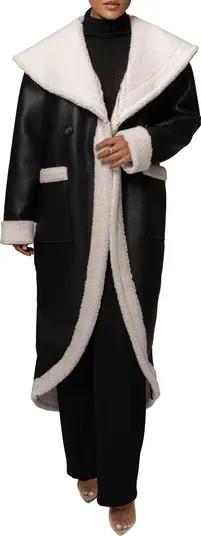 JLUXLABEL Jaida Reversible Faux Shearling Coat | Nordstrom | Nordstrom