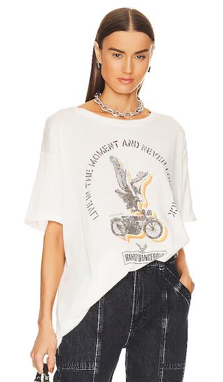 Live in the Moment Oversized Tee in White | Revolve Clothing (Global)