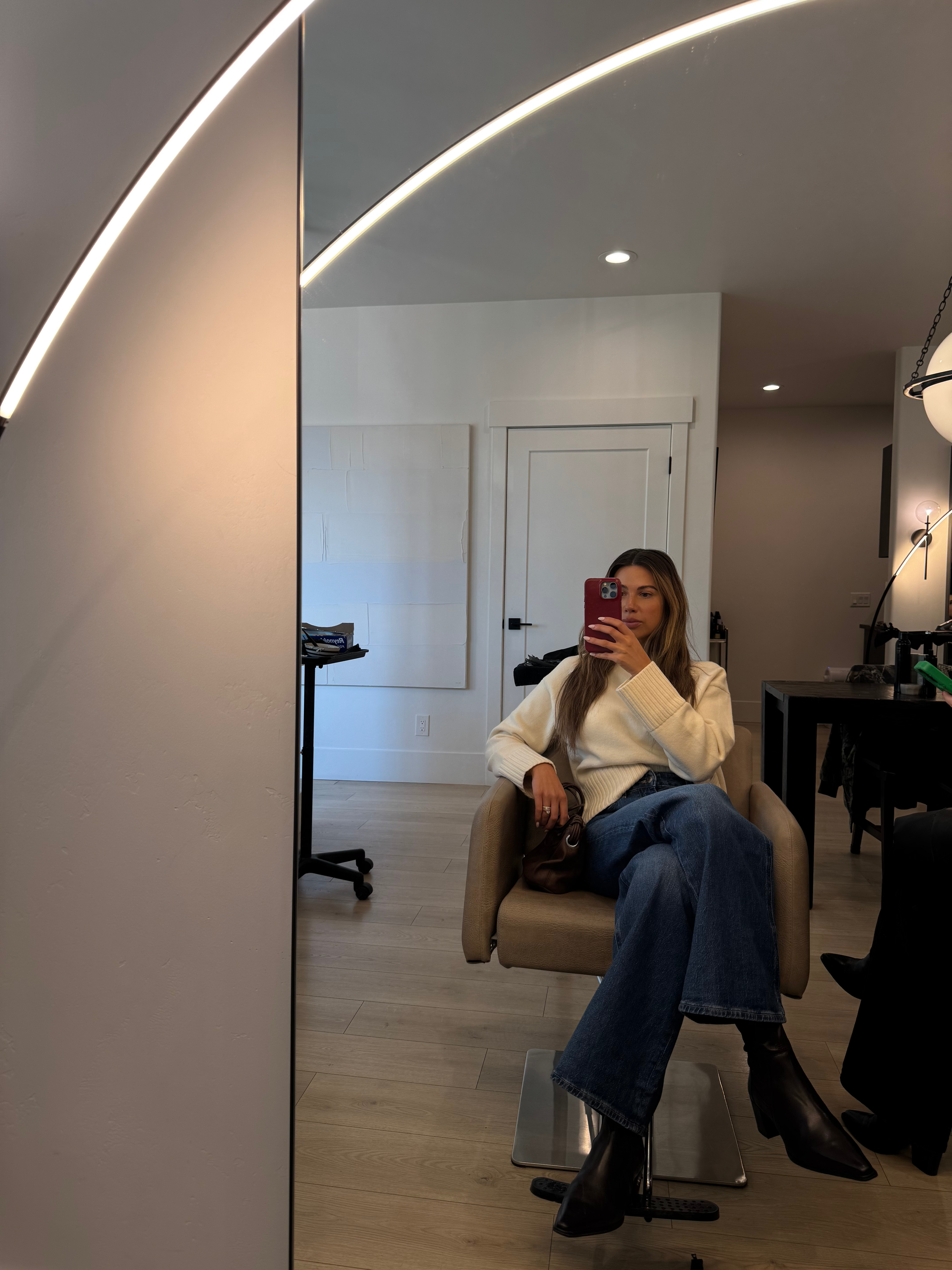 Hair day! My exact sweater is sold out, but I linked a few similar styles! 

 #LTKSeasonal #LTKStyleTip #LTKShoeCrush