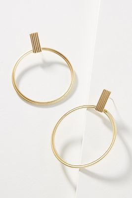 Carla Hooped Post Earrings | Anthropologie (US)