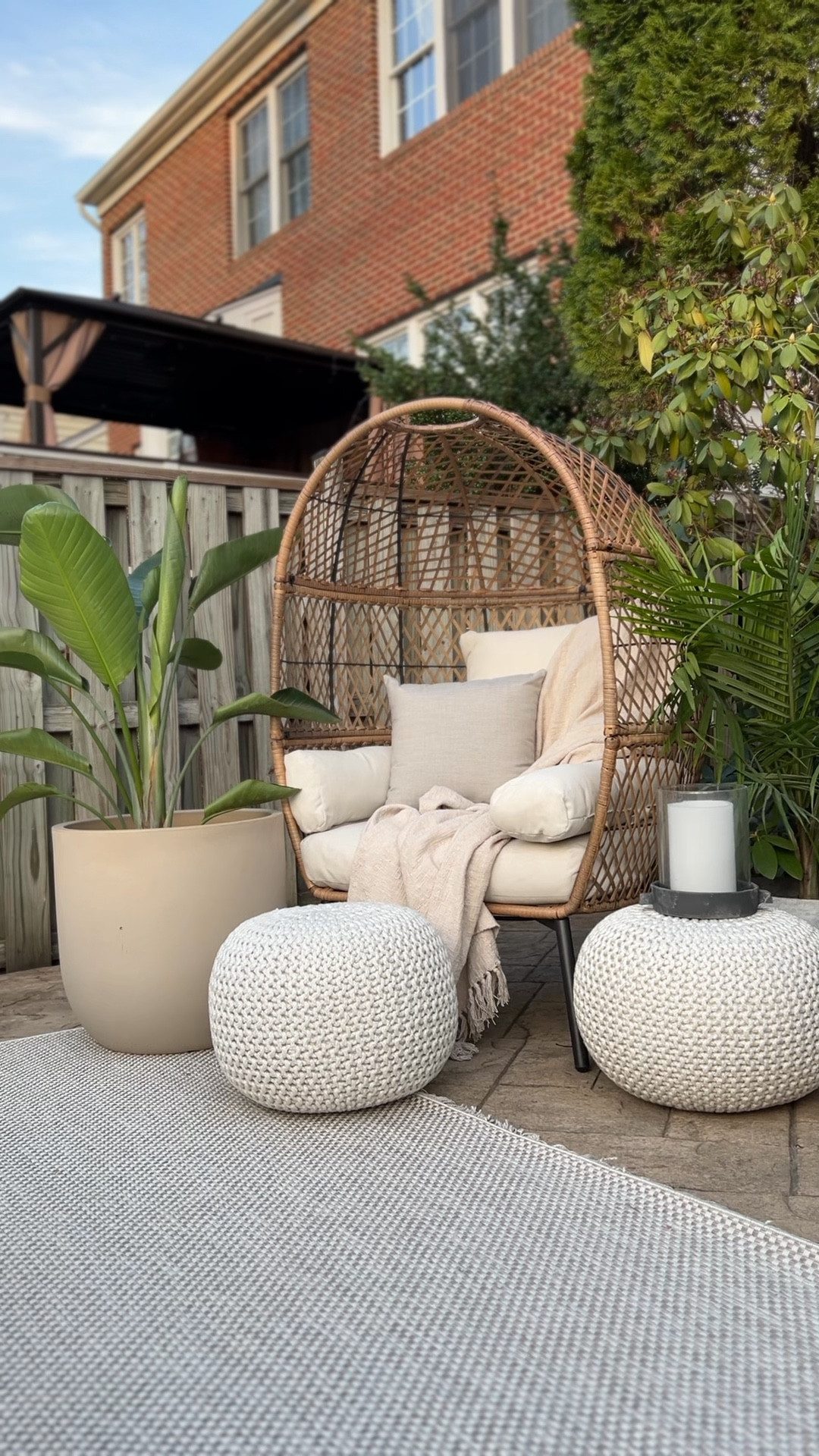 Outdoor decor, home decor, egg chair, outdoor rug, wayfair home, Walmart home, summer decor 

#LTKHome #LTKselfcare #LTKdayinmylife