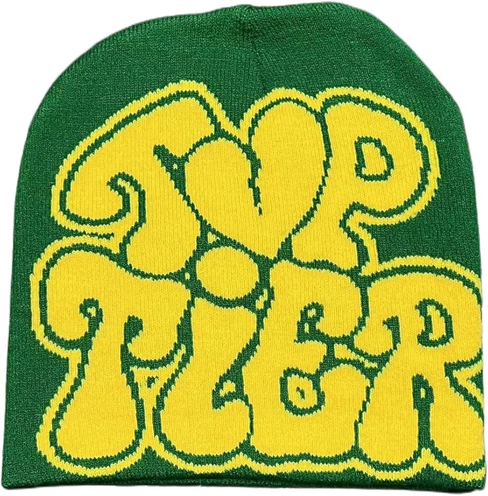 CORIRESHA Men Women Letter Graphic Y2k Beanie Knitted Hats Warm Winter Outdoor Caps | Amazon (US)
