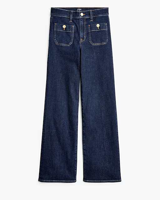 Petite slim wide-leg sailor jean in all-day stretch | J.Crew Factory