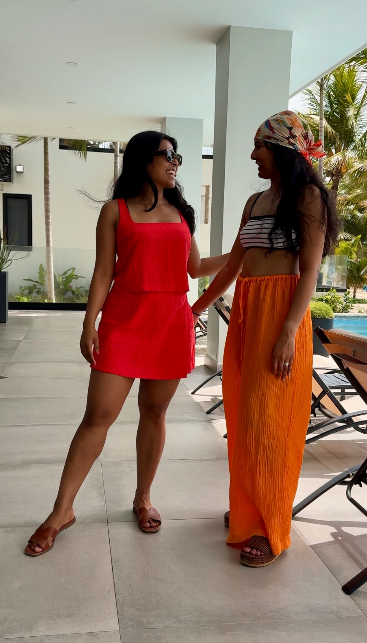 Vacation outfits with my sister.  Linen two piece comes in multiple colors. Linen skort set. 



#LTKTravel #LTKSummerEdit