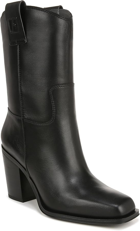 Franco Sarto Women's Valor Square Toe Mid Calf Heeled Boots | Amazon (US)