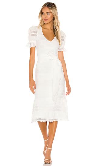 Quinn Midi Dress in White | Revolve Clothing (Global)