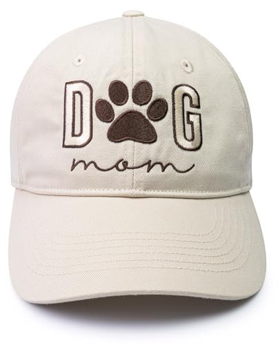 Women's Embroidered Dog Mom Hat Adjustable, Embroidered Baseball Cap for Women, Birthday Gifts for mom Black | Amazon (US)