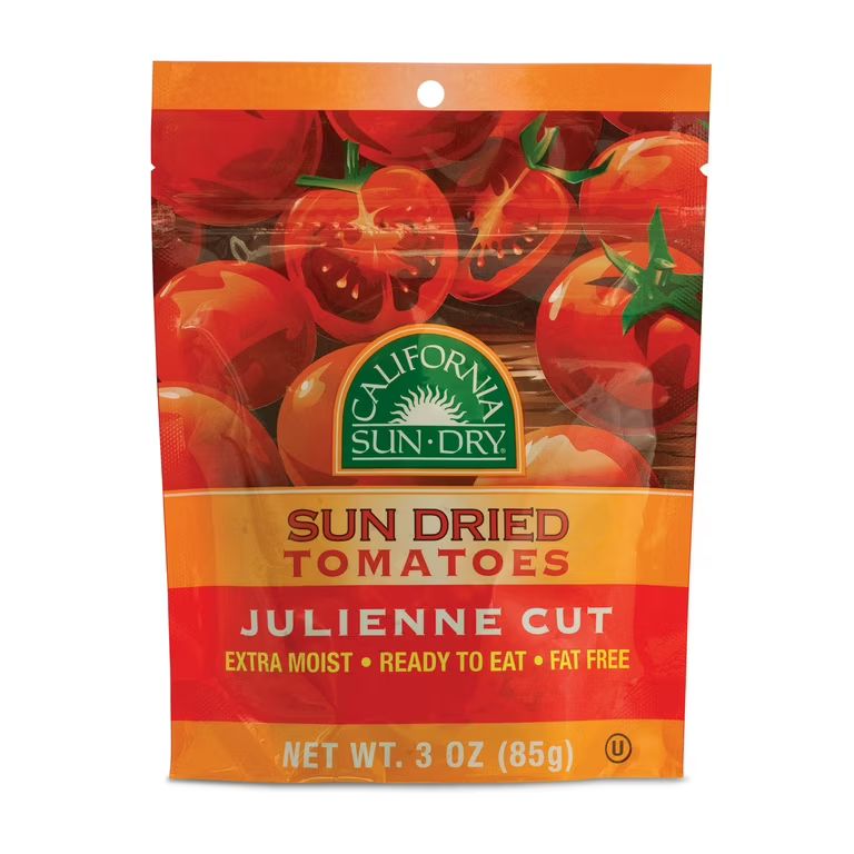 California Sun Dry Sun-Dried Tomatoes Julienne Cut, 3 ounce cello bag | Walmart (US)