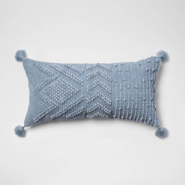Oversize Embroidered Textured Lumbar Throw Pillow - Opalhouse™ | Target