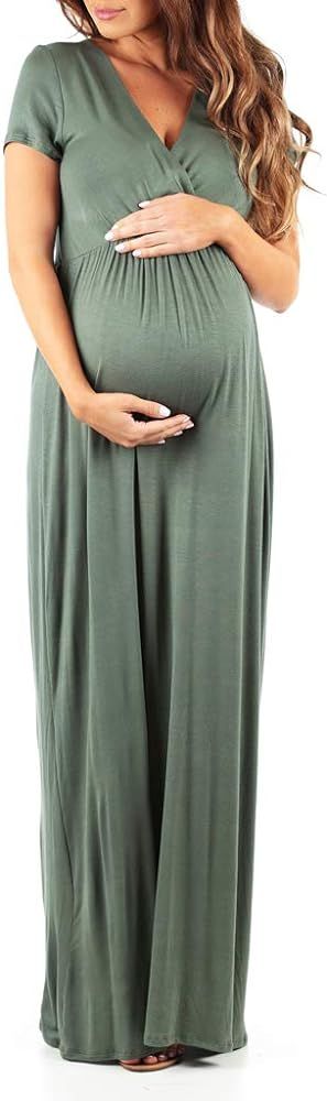 Women's Maternity Short Sleeve Dress - Made in USA | Amazon (US)