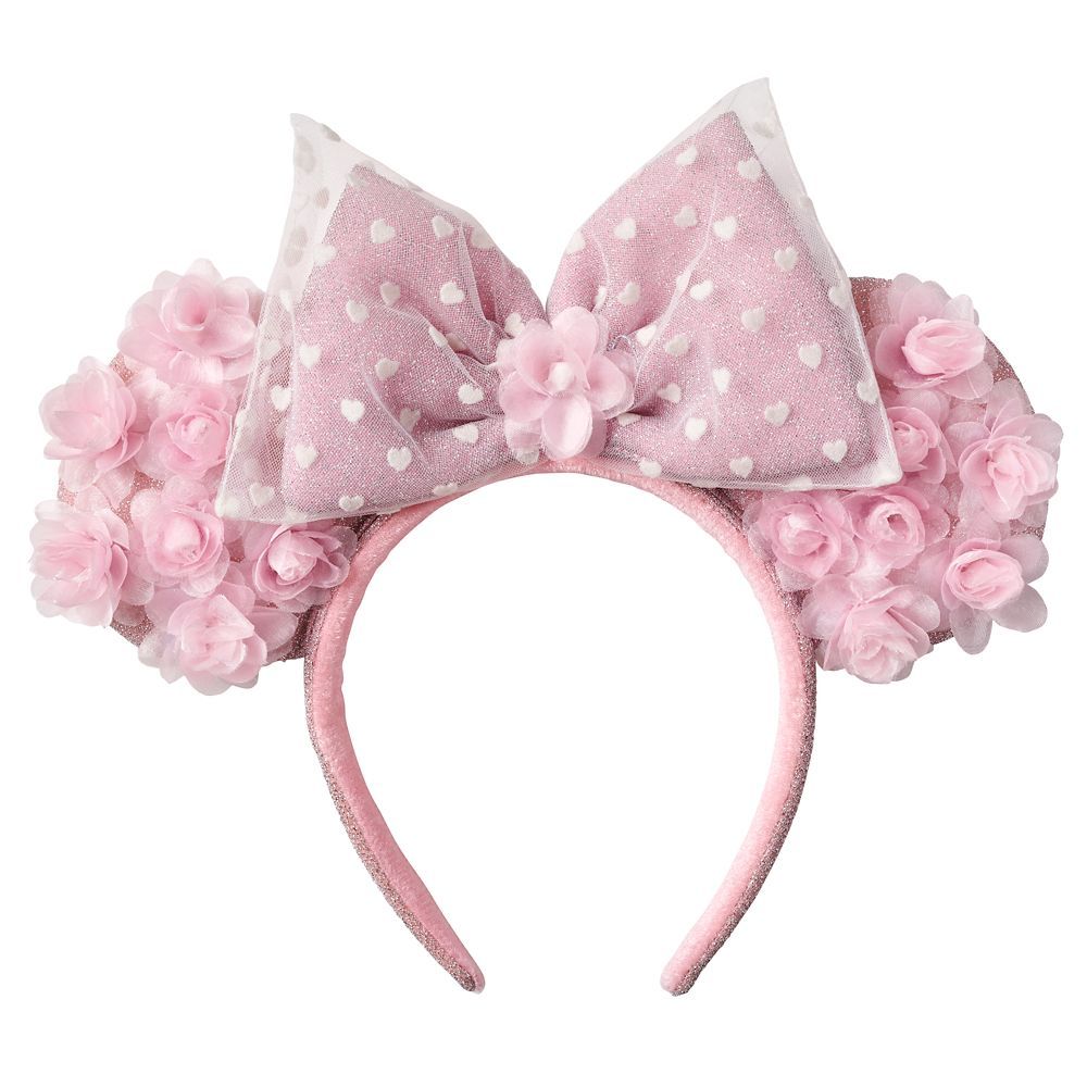 Minnie Mouse Ear Headband for Adults – Hearts and Flowers | Disney Store