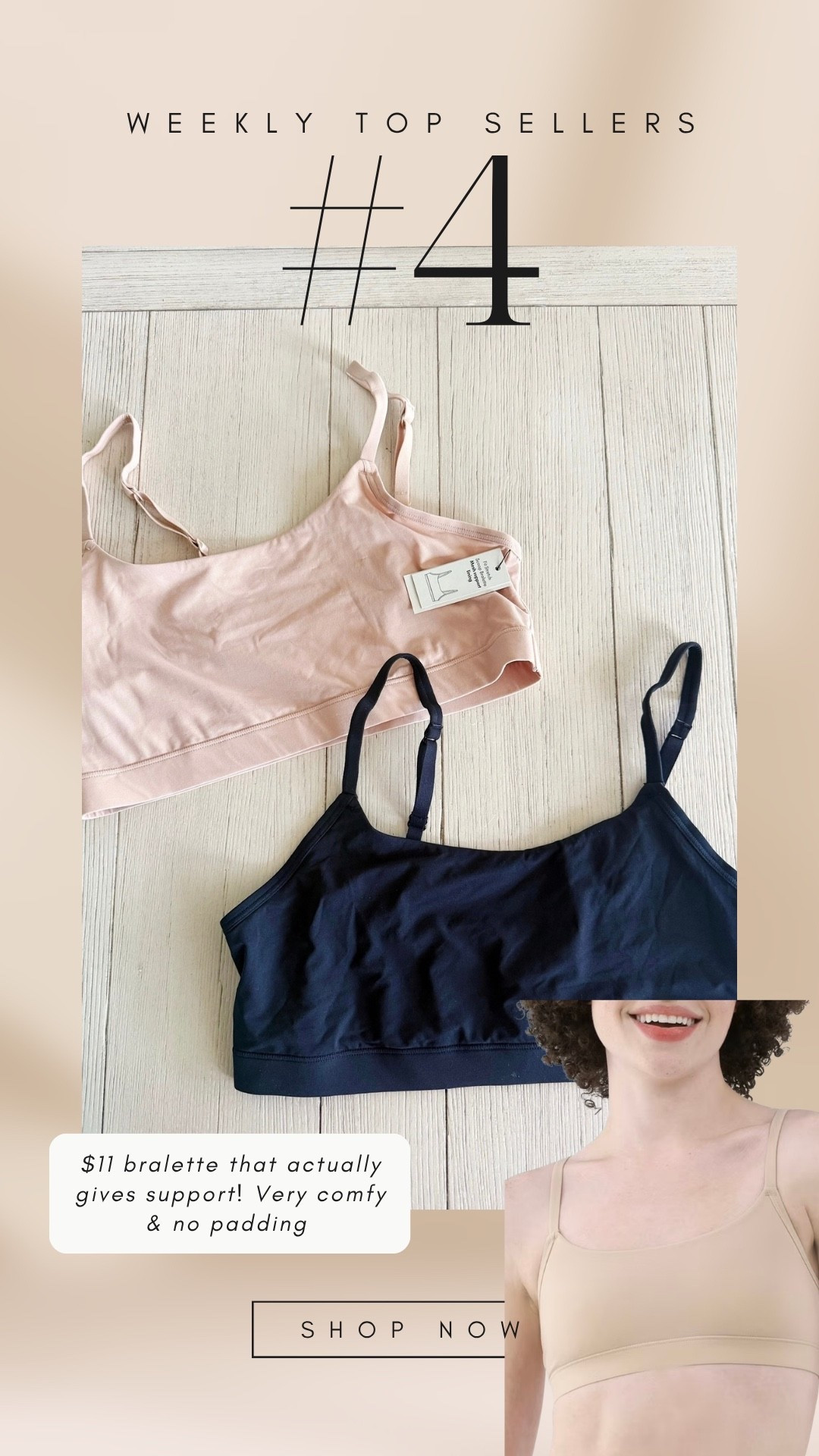 Love this lightweight bralette because it’s comfy & actually gives support! I’m normally a size 34DD and wear the large

#LTKootd #LTKgrwm #LTKSaleAlert