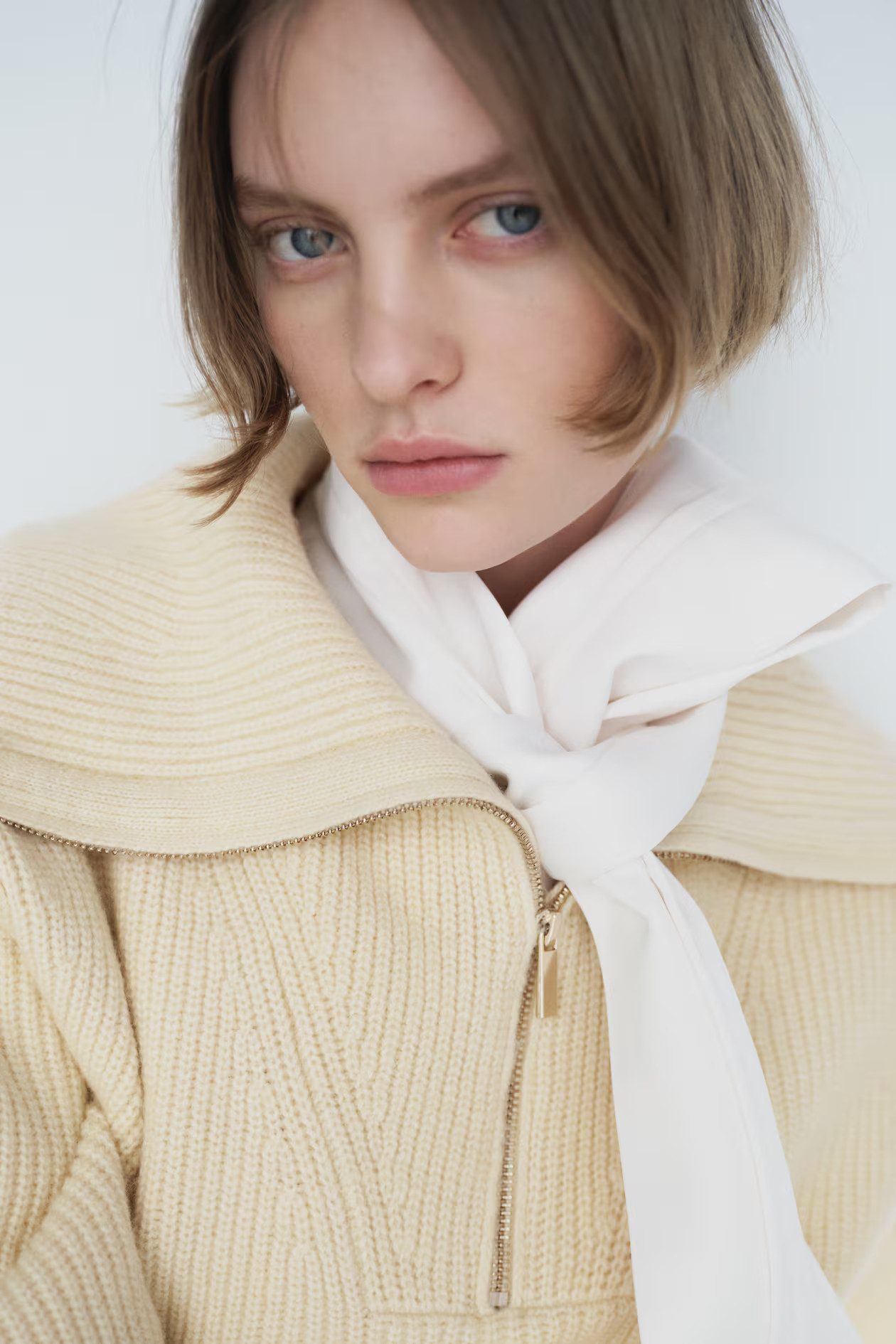 Rib-knit zip-top jumper | H&M (UK, MY, IN, SG, PH, TW, HK)