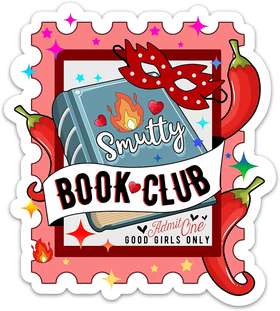 (3PCs) Book Club Good Girl Only Sticker, Stamp Book Lover Sticker, Bookish Reading Dark Romance R... | Amazon (US)