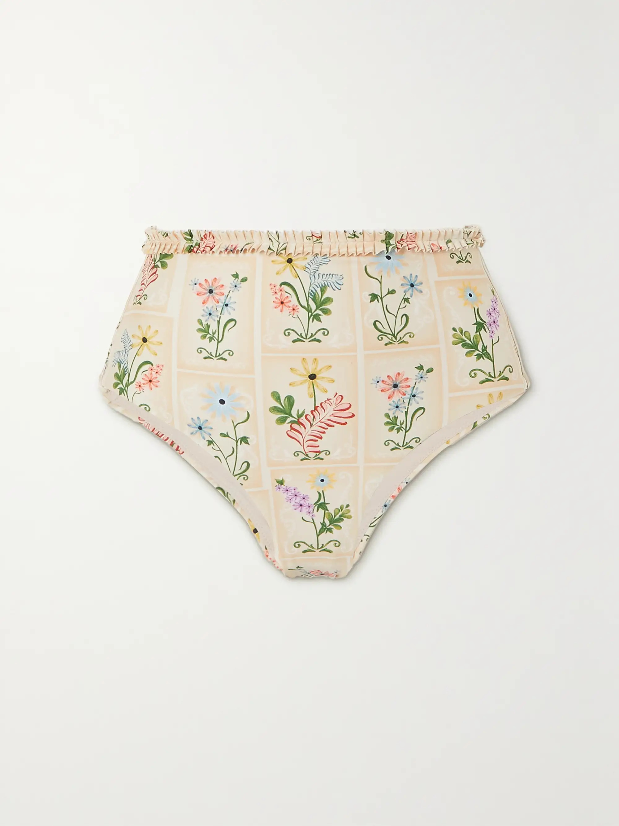 Nopal floral-print recycled bikini briefs | NET-A-PORTER (US)
