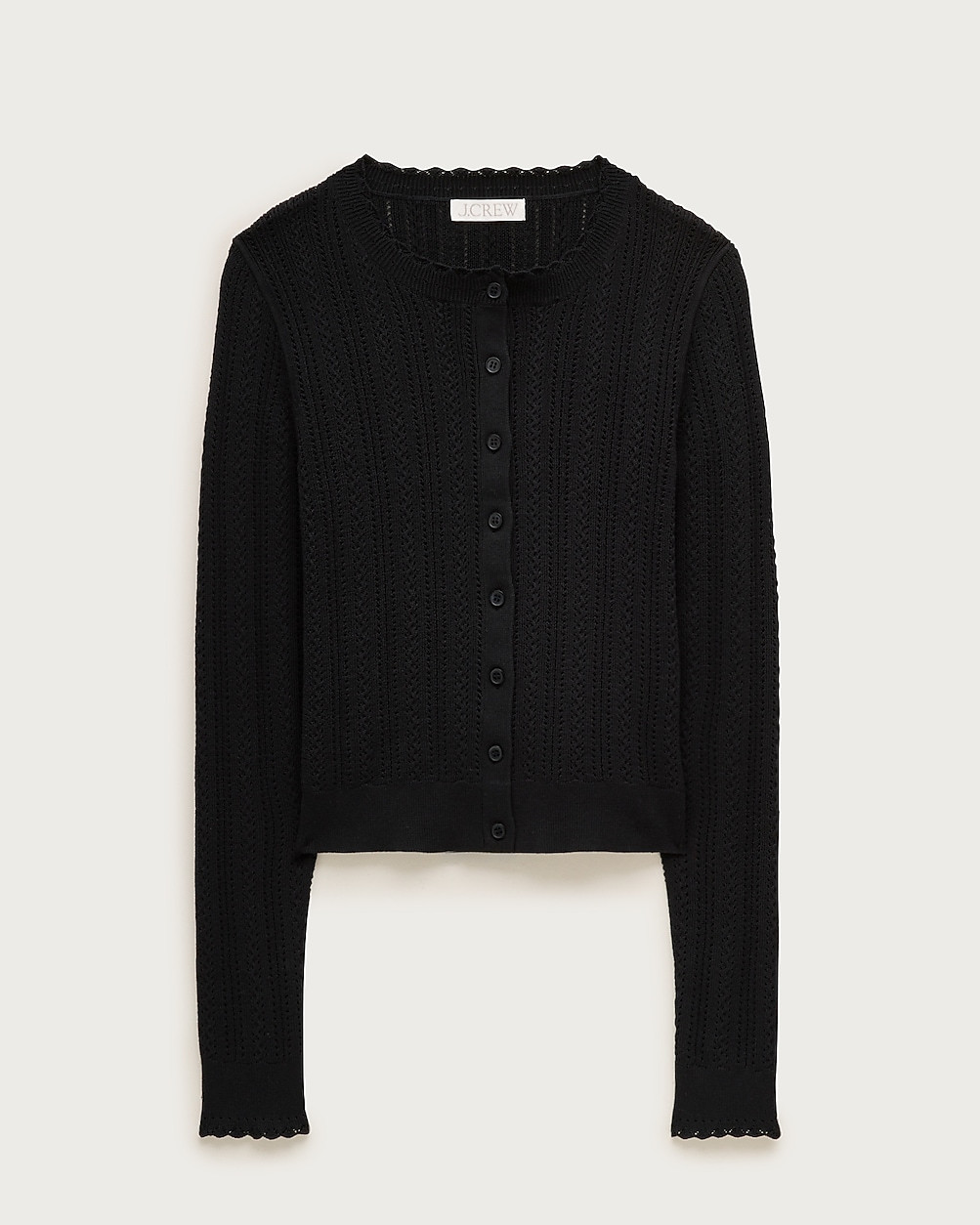 Jackie pointelle cardigan in premium ultra-fine cotton | J. Crew US
