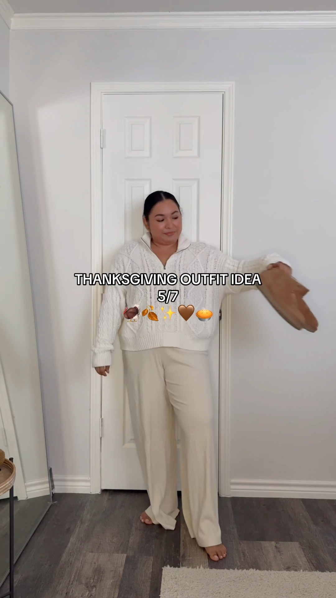 Thanksgiving midsize outfit series day 5 of 7! Outfit is 🔗 on LTK!

Thanksgiving outfit, Thanksgiving outfit idea, cream fall outfit, fall outfit, cable knit sweater, Uggs outfit

#LTKSeasonal #LTKMidsize #LTKHoliday