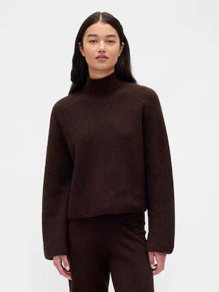 CashSoft Shaker-Stitch Turtleneck Sweater | Gap (US)