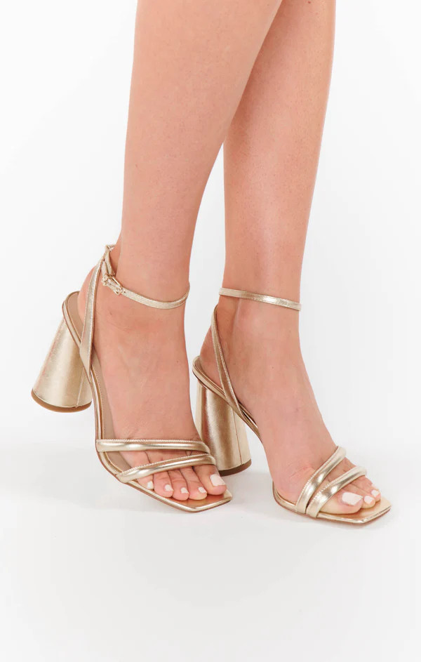 Sam Edelman Kia Heel ~ Gold Leaf | Show Me Your Mumu