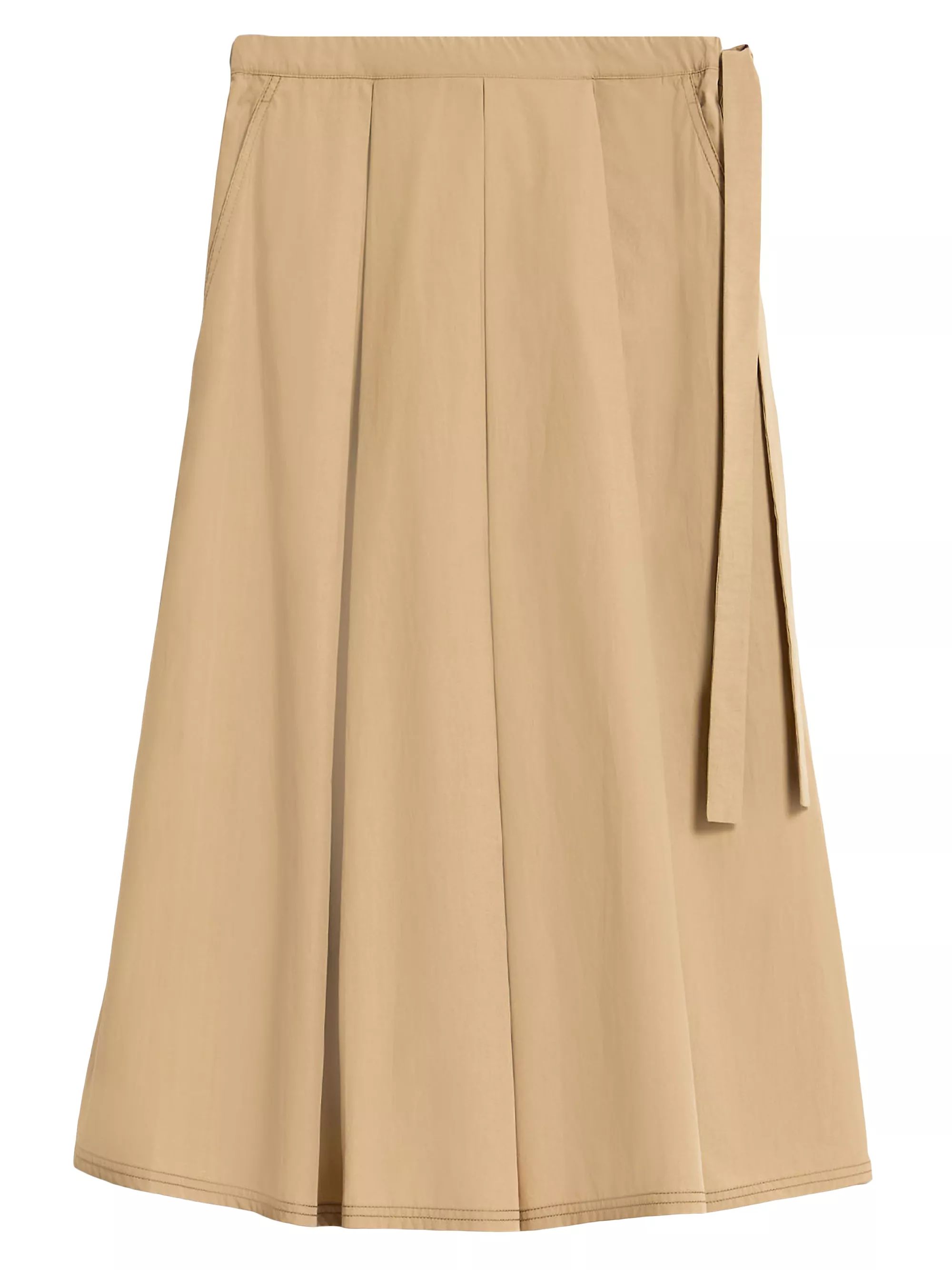 Donata Pleated Cotton Midi-Skirt | Saks Fifth Avenue