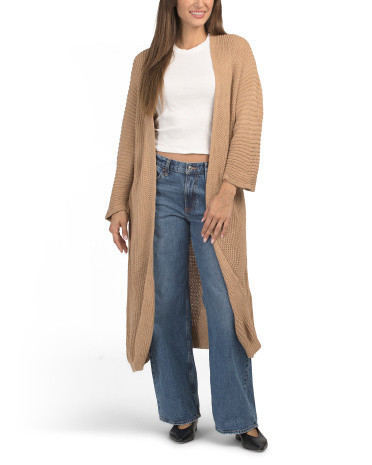 Ribbed Duster Cardigan for Women | Acrylic | Marshalls