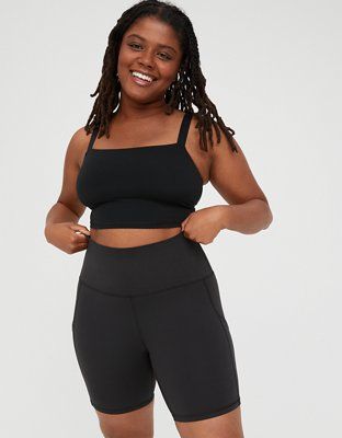 OFFLINE By Aerie Recycled Hugger High Waisted 7" Bike Short | American Eagle Outfitters (US & CA)