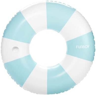 FUNBOY Giant Vintage Stripe Inflatable Tube Pool Float with Cup Holder 48" Large Pool Float for A... | Amazon (US)