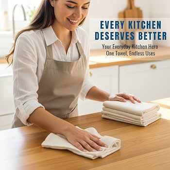Flour Sack Towels 18x28 \u2013 Tea Towel for Crafts 100% Cotton Kitchen Tea Towels (2 Pack), Reus... | Amazon (US)