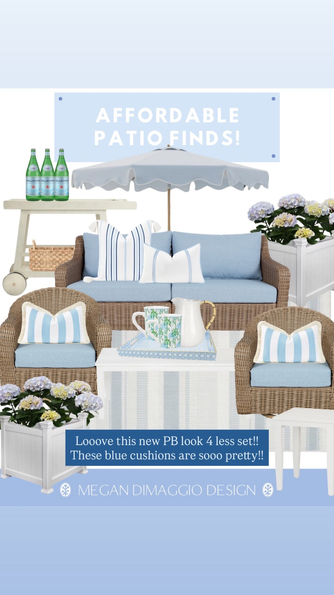 I’m in LOVE with this new outdoor patio collection from WALMART!! 🤯🙌🏻 Looks like Pottery Barn and how gorgeous are these light blue cushions?! Also linked the club chairs as well as these swivel!! P.s. this new umbrella is under $100

#LTKFindsUnder100 #LTKSaleAlert #LTKHome