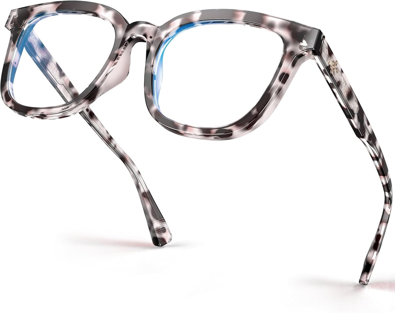 VISOONE Square Blue Light Blocking Glasses TR90 Anti Glare Computer Gaming for Women Men NOE | Amazon (US)