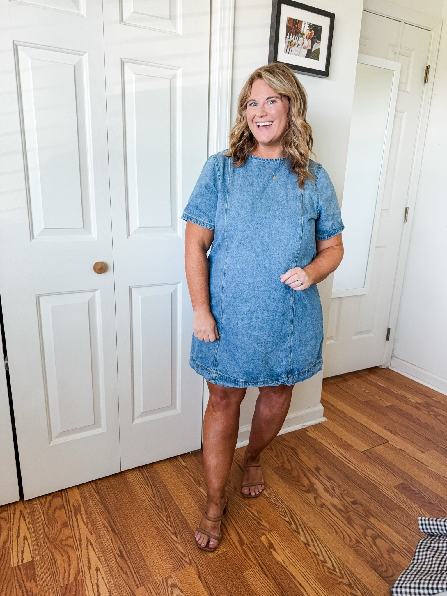 Wearing an XL petite in my denim dress 

#LTKMidsize #LTKSaleAlert #LTKSeasonal