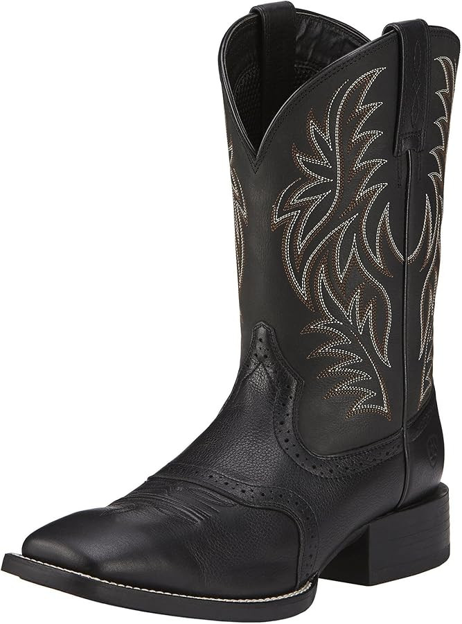 Ariat Men's Sport Wide Square Toe Cowboy Boot | Amazon (US)
