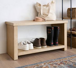 Modern Farmhouse Shoe Bench | Pottery Barn (US)