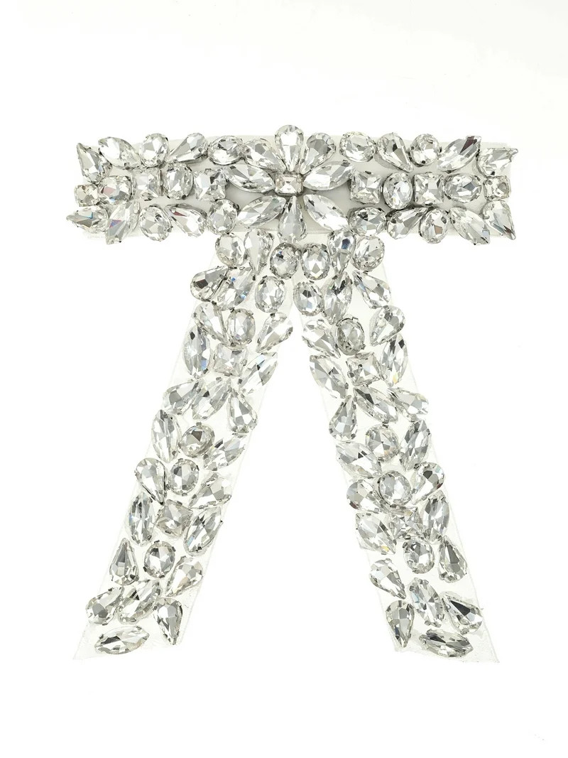 Believe by Brilliance Glass Stone Embellished Bow Hair Barrette, Female, 1 Piece | Walmart (US)