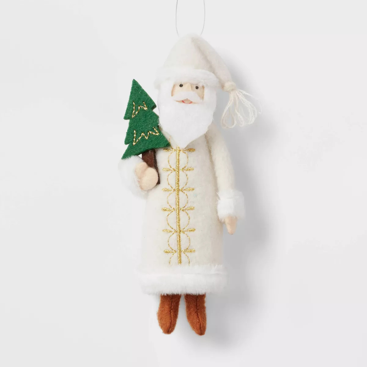Fabric Santa Holding Tree Christmas Tree Ornament - Wondershop™ | Target