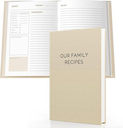 Blank Recipe Book To Write In Your Own Recipes - Family Cook Book Journal Notebook With Recipe Te... | Amazon (US)