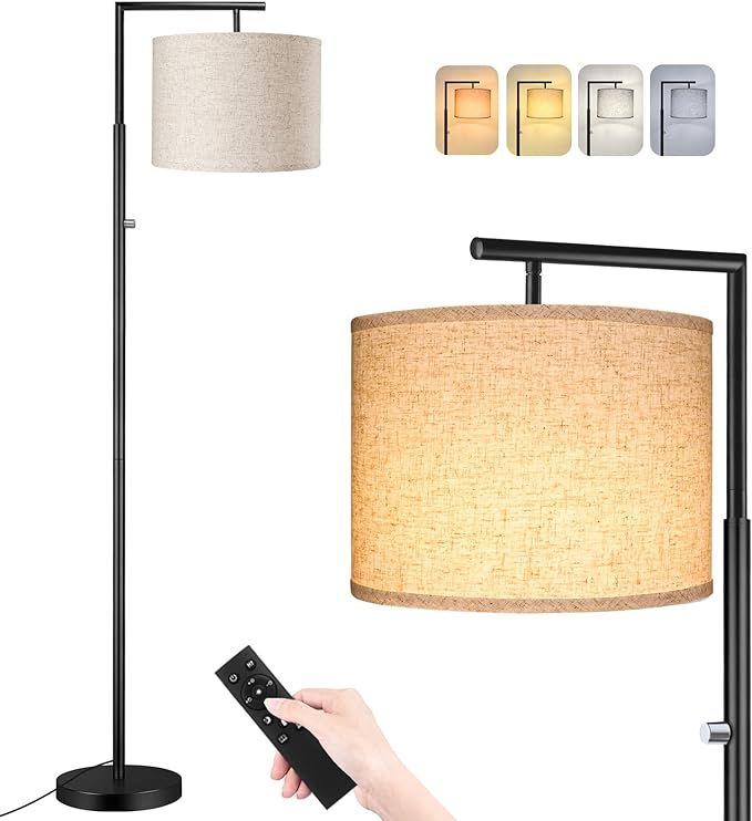 ROTTOGOON Dimmable Floor Lamp, 4-Color Temperature Modern Standing Lamp with Remote Control & Bei... | Amazon (US)
