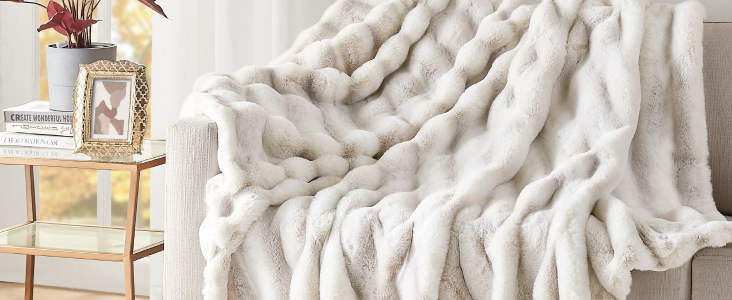 Hyde Lane Ultra Soft Plush Throw Blanket, Fuzzy Faux Rabbit Fur Throws, Luxury Cozy Fluffy Blanke... | Amazon (US)