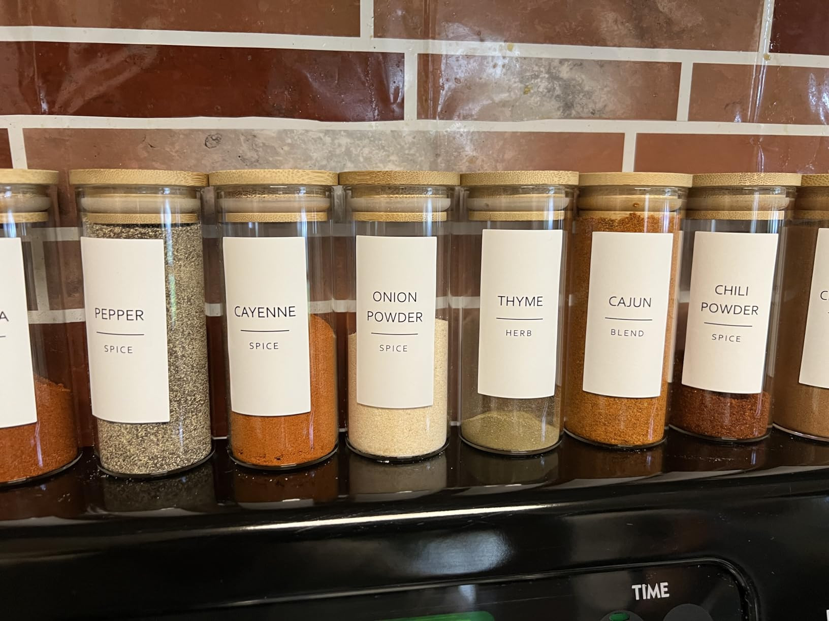 Talented Kitchen 140 Minimalist Spice Jar Labels - Preprinted Waterproof Organization Stickers - ... | Amazon (US)