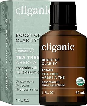 Cliganic Organic Tea Tree Essential Oil, 100% Pure Natural, for Aromatherapy | Non-GMO Verified (... | Amazon (US)
