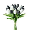 Mandy's 20pcs White Flowers Artificial Tulip Silk Flowers 13.5" in Bulk Home Kitchen Wedding Deco... | Amazon (US)