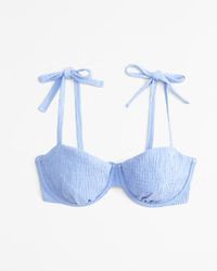 Women's Curve Love Tie-Strap Underwire Bikini Top | Women's Clearance | Abercrombie.com | Abercrombie & Fitch (US)