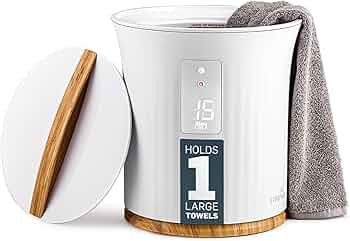 Live Fine Towel Warmer | Bucket Style Luxury Heater with LED Display, Adjustable Timer, Auto Shut... | Amazon (US)