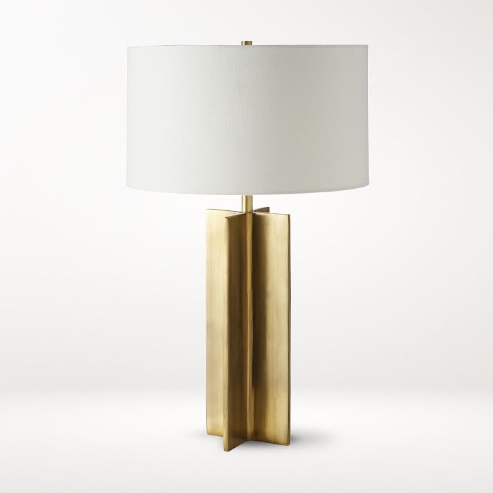 Frederick Metal X Table Lamp, Brass | Williams-Sonoma