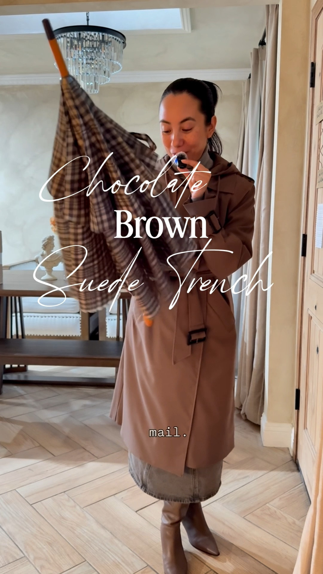 Hands down the best chocolate brown suede trench coat without breaking the bank. You’re welcome!  🤎🧥 #chocolatebrownsuedetrench #itcoat #trending #modestfashion #trenchcoat #chocolatebrown #tjmaxx

#LTKSeasonal #LTKHoliday #LTKGiftGuide