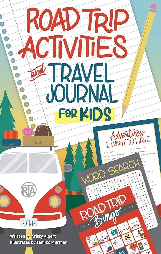 Road Trip Activities and Travel Journal for Kids (Happy Fox Books) Over 100 Games, Mazes, Mad Lib... | Amazon (US)