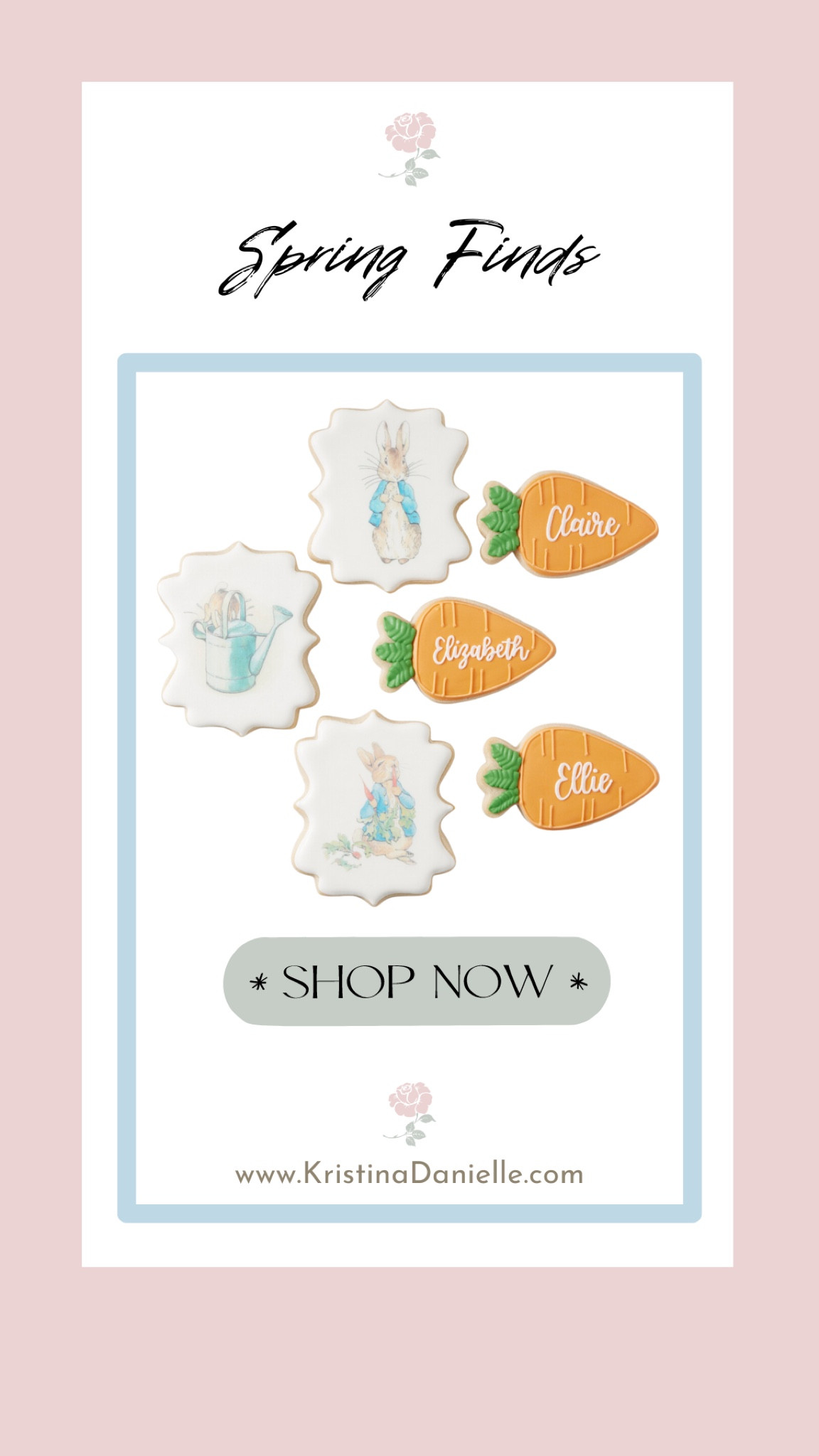 Get your hands on these custom, soft sugar, cookies, adorned with characters from Beatrix potters the tales of Peter rabbit. They’re big from scratch from a classic recipe featuring sweet almond. Hand decorated with royal icing and includes three characters +3 carat cookies that can be personalized for, kids Easter baskets. They are then individually wrap for freshness perfect for giftgiving, Easter baskets, or adding to holiday dessert platters.

#LTKSeasonal #LTKparties #LTKkids