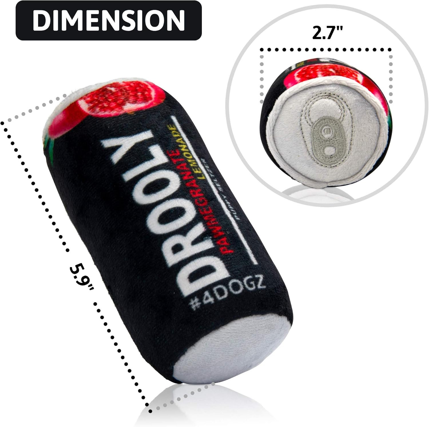 Drooly Original Two Pack Parody Funny Dog Drinks with Squeaker - Dual Layer Material | Amazon (US)