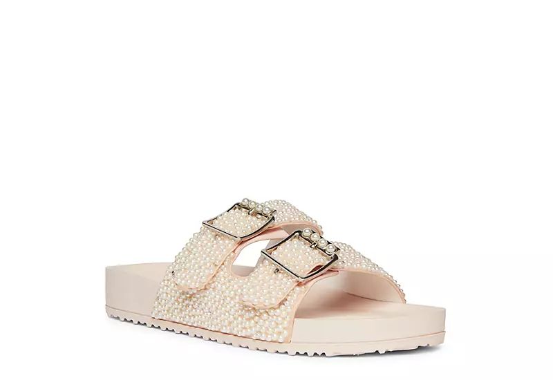 Madden Girl Womens Teddy Footbed Sandal - Pale Pink | Rack Room Shoes